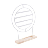Maxbell Earrings Organizer 4 Layers Large Gift for Women for Home Dresser Countertop White