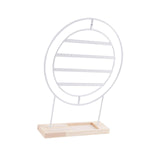 Maxbell Earrings Organizer 4 Layers Large Gift for Women for Home Dresser Countertop White