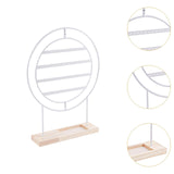 Maxbell Earrings Organizer 4 Layers Large Gift for Women for Home Dresser Countertop White
