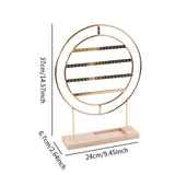 Maxbell Earrings Organizer 4 Layers Large Gift for Women for Home Dresser Countertop Gold