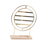 Maxbell Earrings Organizer 4 Layers Large Gift for Women for Home Dresser Countertop Gold