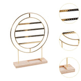 Maxbell Earrings Organizer 4 Layers Large Gift for Women for Home Dresser Countertop Gold