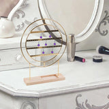 Maxbell Earrings Organizer 4 Layers Large Gift for Women for Home Dresser Countertop Gold