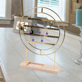 Maxbell Earrings Organizer 4 Layers Large Gift for Women for Home Dresser Countertop Gold