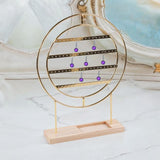 Maxbell Earrings Organizer 4 Layers Large Gift for Women for Home Dresser Countertop Gold