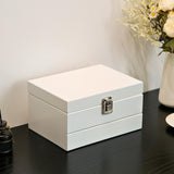 Maxbell Jewelry Storage Case Wooden Stylish 3 Layer for Vanity Table Dresser Watches