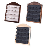 Maxbell Jewelry Display Rack Dangle Earrings Tabletop Earring Holder Stand Organizer Deep Brown Beige