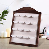 Maxbell Jewelry Display Rack Dangle Earrings Tabletop Earring Holder Stand Organizer Deep Brown Beige