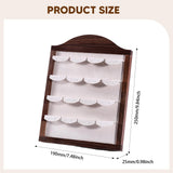 Maxbell Jewelry Display Rack Dangle Earrings Tabletop Earring Holder Stand Organizer Deep Brown Beige