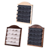 Maxbell Jewelry Display Rack Dangle Earrings Tabletop Earring Holder Stand Organizer Deep Brown Beige