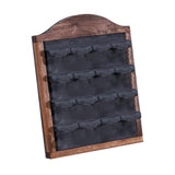 Maxbell Jewelry Display Rack Dangle Earrings Tabletop Earring Holder Stand Organizer Deep Brown Gray