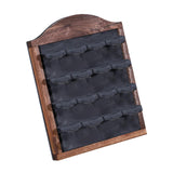 Maxbell Jewelry Display Rack Dangle Earrings Tabletop Earring Holder Stand Organizer Deep Brown Gray