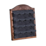 Maxbell Jewelry Display Rack Dangle Earrings Tabletop Earring Holder Stand Organizer Deep Brown Gray