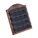 Maxbell Jewelry Display Rack Dangle Earrings Tabletop Earring Holder Stand Organizer Deep Brown Gray