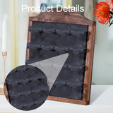 Maxbell Jewelry Display Rack Dangle Earrings Tabletop Earring Holder Stand Organizer Deep Brown Gray