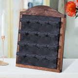 Maxbell Jewelry Display Rack Dangle Earrings Tabletop Earring Holder Stand Organizer Deep Brown Gray