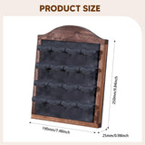 Maxbell Jewelry Display Rack Dangle Earrings Tabletop Earring Holder Stand Organizer Deep Brown Gray