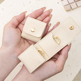 Maxbell 3Pcs Travel Jewelry Roll up Organizers Women Lady Container Small Rings Case