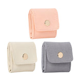 Maxbell 3Pcs Travel Jewelry Roll up Organizers Women Lady Container Small Rings Case