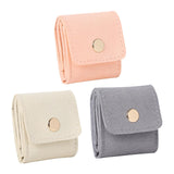 Maxbell 3Pcs Travel Jewelry Roll up Organizers Women Lady Container Small Rings Case