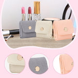 Maxbell 3Pcs Travel Jewelry Roll up Organizers Women Lady Container Small Rings Case