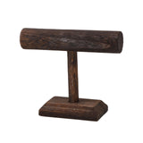 Maxbell Bracelet Holder Stable Desktop Bracelet Organizer for Hair Bands Bangle Shop 1 Layer Short Dark brown