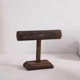 Maxbell Bracelet Holder Stable Desktop Bracelet Organizer for Hair Bands Bangle Shop 1 Layer Short Dark brown