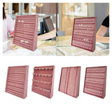Maxbell Jewelry Organizer Vertical Tray Jewelry Storage Rack for Dresser Retail Shop Rings Holder