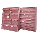 Maxbell Jewelry Organizer Vertical Tray Jewelry Storage Rack for Dresser Retail Shop Rings Holder