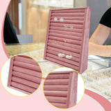 Maxbell Jewelry Organizer Vertical Tray Jewelry Storage Rack for Dresser Retail Shop Rings Holder