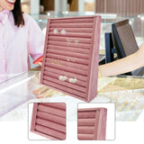 Maxbell Jewelry Organizer Vertical Tray Jewelry Storage Rack for Dresser Retail Shop Rings Holder