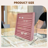 Maxbell Jewelry Organizer Vertical Tray Jewelry Storage Rack for Dresser Retail Shop Rings Holder