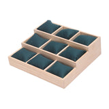 Maxbell Watch Tray Display Box Wood Necklace Display Tray for Bracelets Gifts Drawer Dark Green