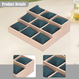 Maxbell Watch Tray Display Box Wood Necklace Display Tray for Bracelets Gifts Drawer Dark Green