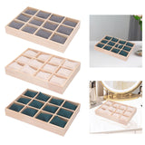 Maxbell Watch Jewelry Box Father Day Gifts Multifunctional 12 Slot Watch Travel Case Gray Pillow