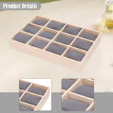 Maxbell Watch Jewelry Box Father Day Gifts Multifunctional 12 Slot Watch Travel Case Gray Pillow