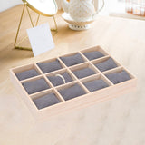 Maxbell Watch Jewelry Box Father Day Gifts Multifunctional 12 Slot Watch Travel Case Gray Pillow