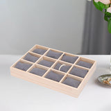 Maxbell Watch Jewelry Box Father Day Gifts Multifunctional 12 Slot Watch Travel Case Gray Pillow