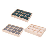 Maxbell Watch Jewelry Box Father Day Gifts Multifunctional 12 Slot Watch Travel Case Gray Pillow