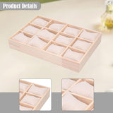 Maxbell Watch Jewelry Box Father Day Gifts Multifunctional 12 Slot Watch Travel Case Beige White Pillow