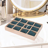 Maxbell Watch Jewelry Box Father Day Gifts Multifunctional 12 Slot Watch Travel Case Green Pillow