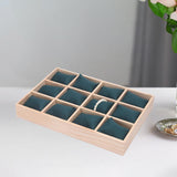 Maxbell Watch Jewelry Box Father Day Gifts Multifunctional 12 Slot Watch Travel Case Green Pillow