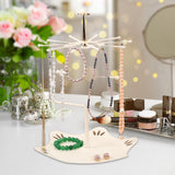 Maxbell Jewelry Holder Decoration Bracelet Holder Stand for Bedroom Desktop Bathroom White S