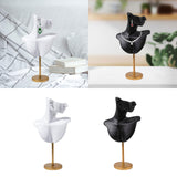 Maxbell Jewelry Mannequin Bust Jewelry Display Stand for Selling Retail Shop White