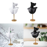 Maxbell Jewelry Mannequin Bust Jewelry Display Stand for Selling Retail Shop White
