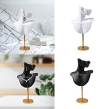 Maxbell Jewelry Mannequin Bust Jewelry Display Stand for Selling Retail Shop White