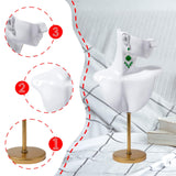 Maxbell Jewelry Mannequin Bust Jewelry Display Stand for Selling Retail Shop White