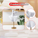 Maxbell Jewelry Mannequin Bust Jewelry Display Stand for Selling Retail Shop White