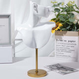 Maxbell Jewelry Mannequin Bust Jewelry Display Stand for Selling Retail Shop White