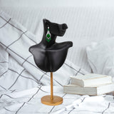 Maxbell Jewelry Mannequin Bust Jewelry Display Stand for Selling Retail Shop Black